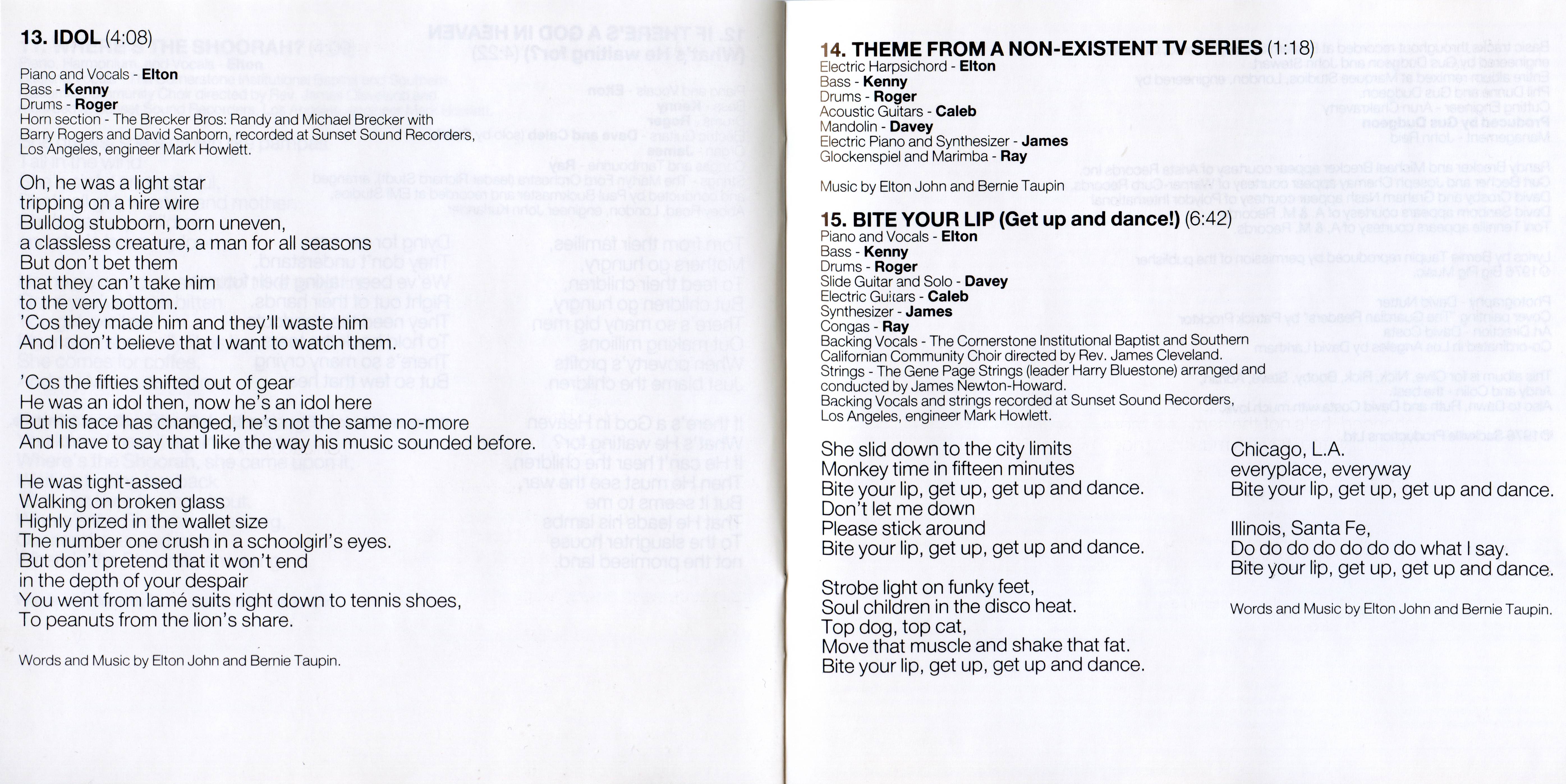 Elton John Blue Moves [booklet08 d]